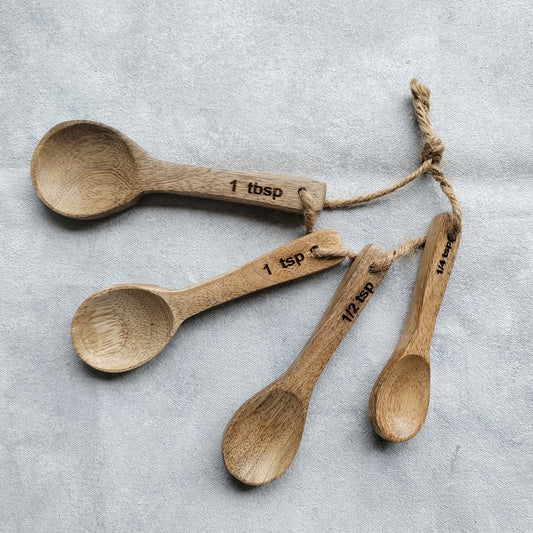 Mushi Wooden Measuring Spoons (Set of 4)