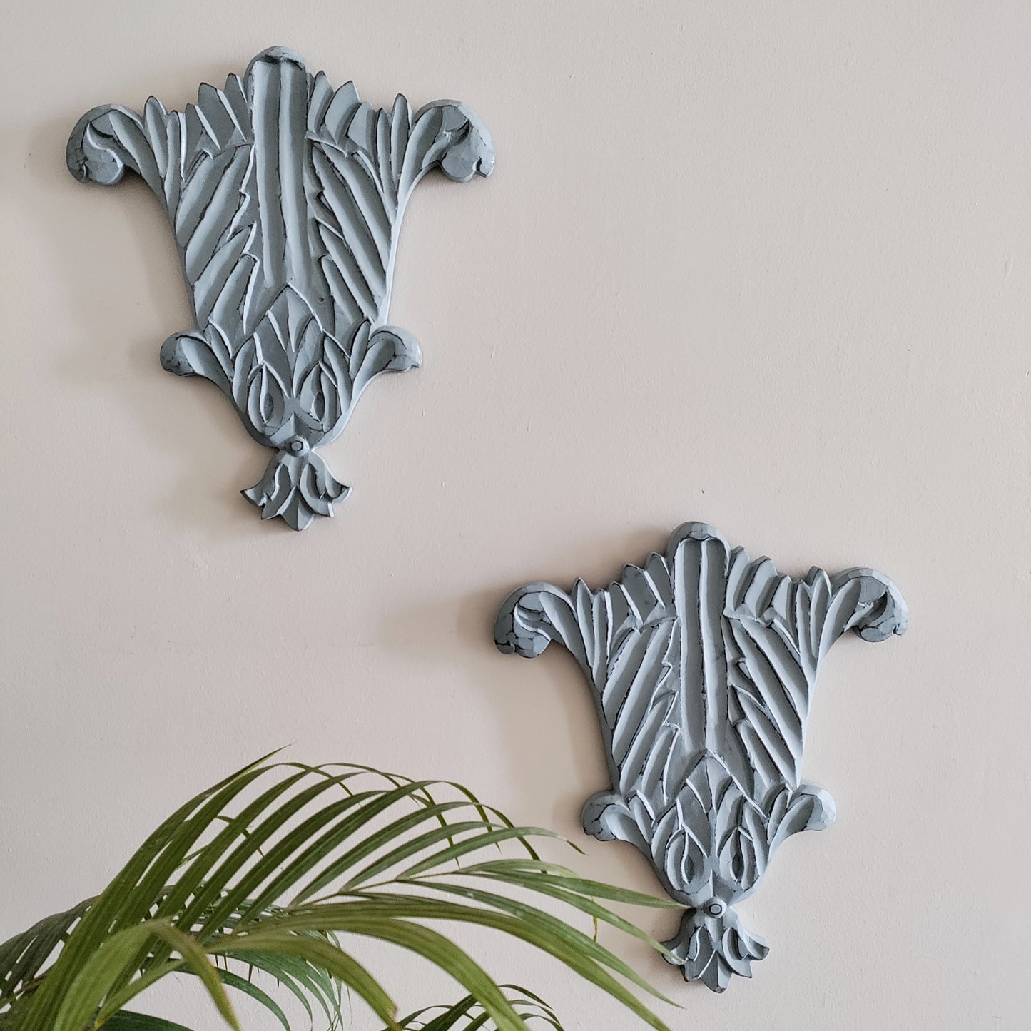 Mint Plume Wall Décor (Set of 2)