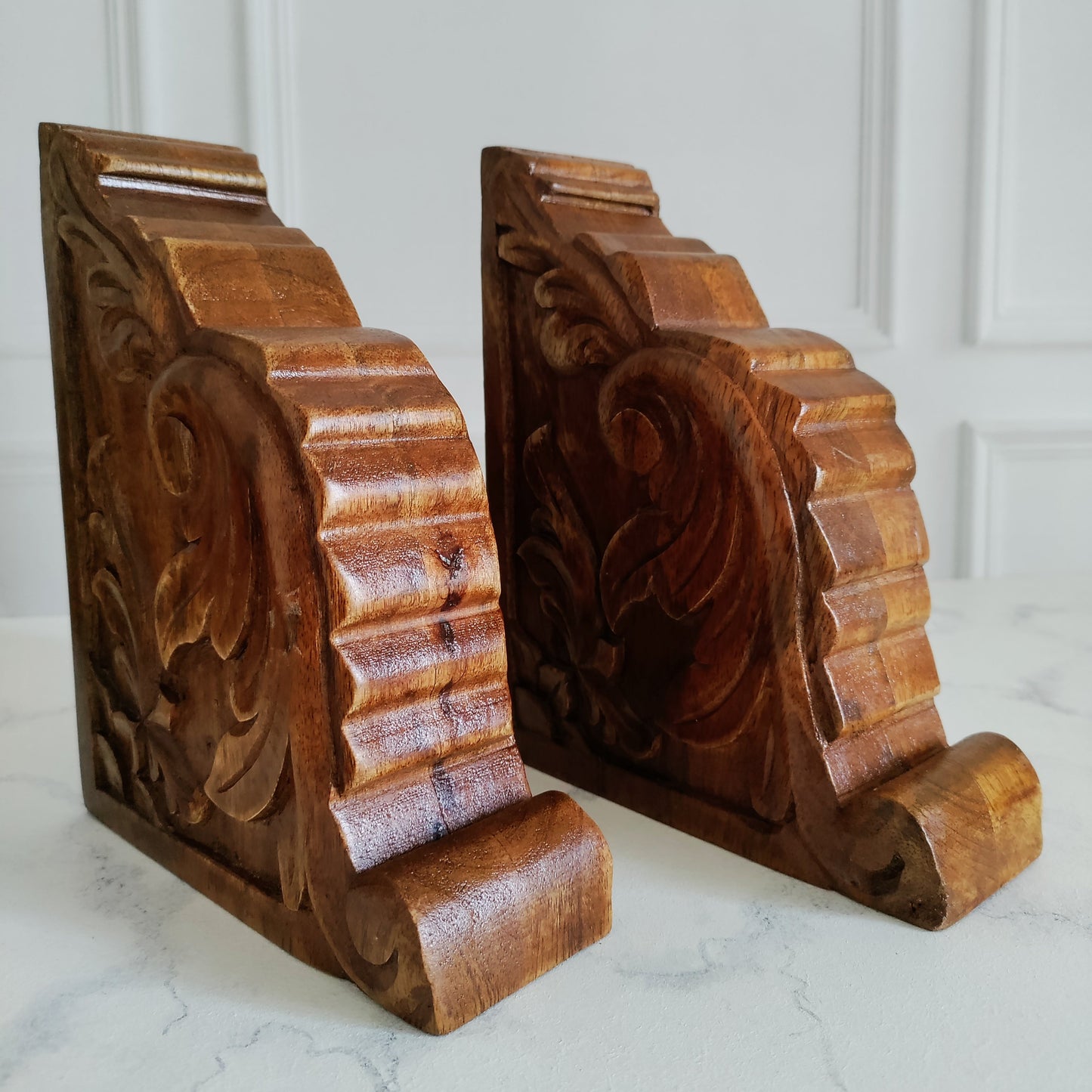 Vintage Foliage Bookends