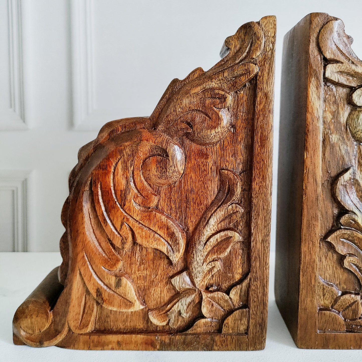 Vintage Foliage Bookends